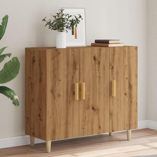 Skab 90x34x80 cm konstrueret træ kunsteg