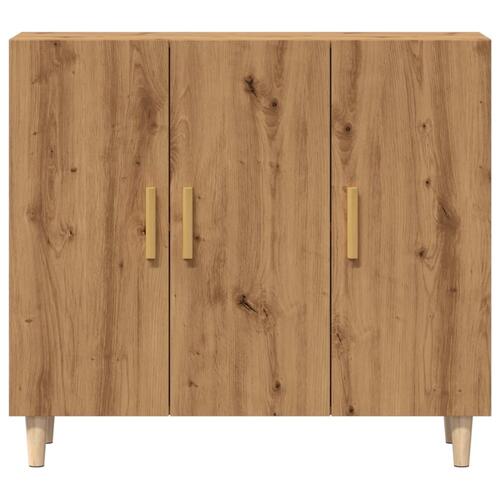 Skab 90x34x80 cm konstrueret træ kunsteg
