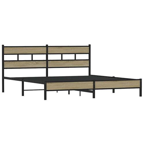 Sengeramme uden madras 193x203 cm metal sonoma-eg