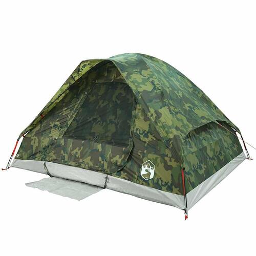 2-personers campingtelt vandafvisende kuppel camouflage