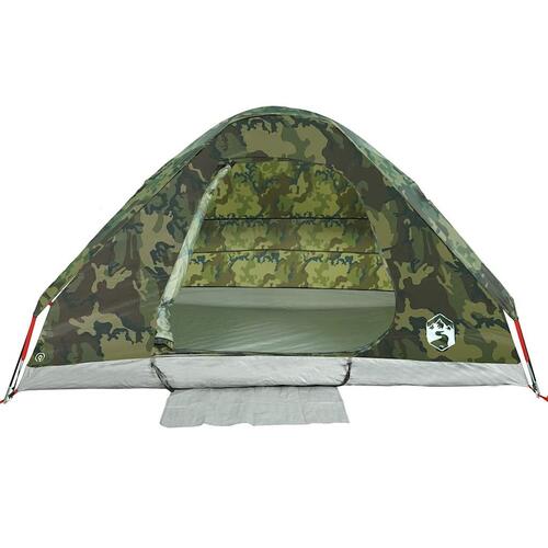 2-personers campingtelt vandafvisende kuppel camouflage