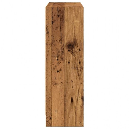 Bogreol 80×24×76 cm i konstrueret træ - antikt træ