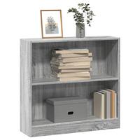 Bogreol 80x24x76 cm konstrueret træ grå sonoma-eg