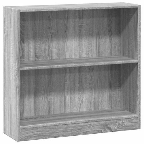 Bogreol 80x24x76 cm konstrueret træ grå sonoma-eg