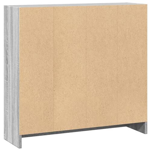 Bogreol 80x24x76 cm konstrueret træ grå sonoma-eg