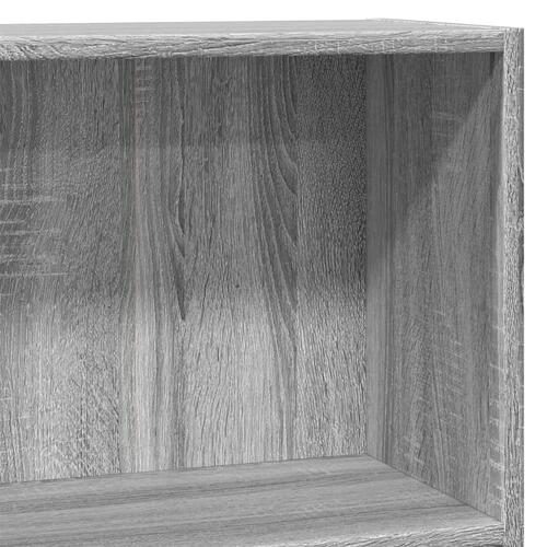 Bogreol 80x24x76 cm konstrueret træ grå sonoma-eg
