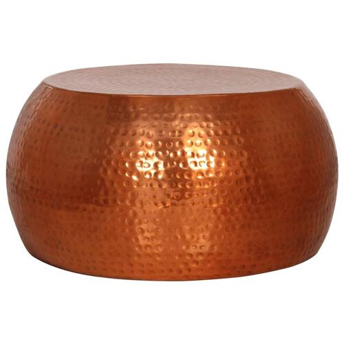 Sofabord Ø55x28 cm aluminium messingfarvet