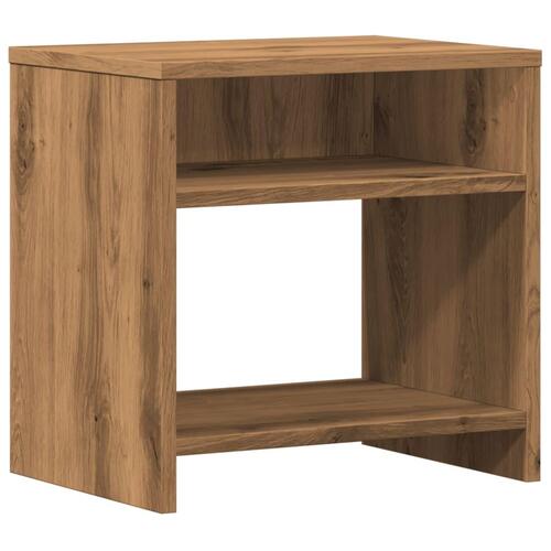 Sengeborde 2 stk. 40x30x40 cm konstrueret træ kunsteg