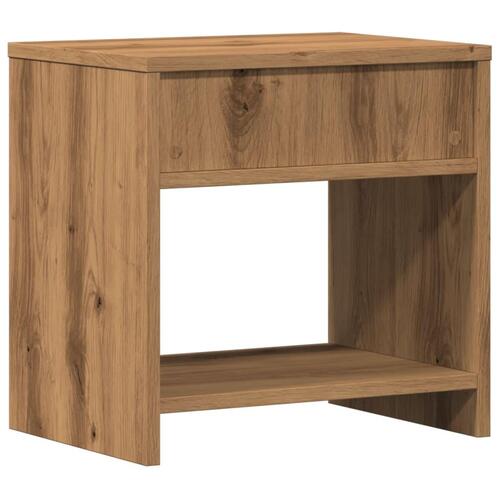 Sengeborde 2 stk. 40x30x40 cm konstrueret træ kunsteg