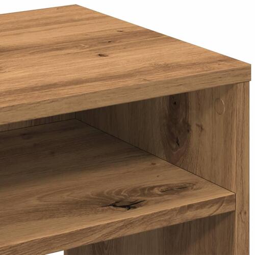 Sengeborde 2 stk. 40x30x40 cm konstrueret træ kunsteg