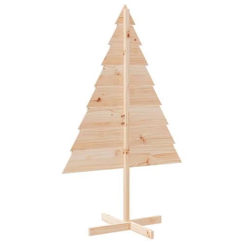 Dekorativt juletræ til pynt 150 cm massivt træ