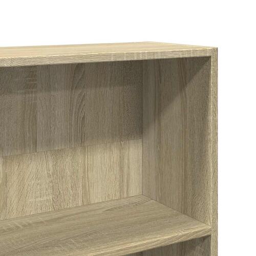Bogreol 80x30x189 cm konstrueret træ sonoma-eg
