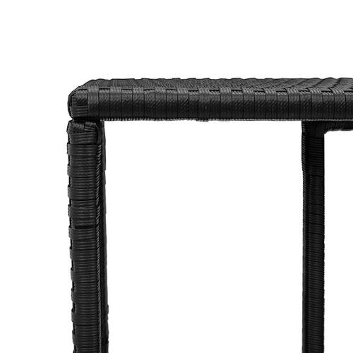 Sofasæt til haven 10 dele med hynder polyrattan sort