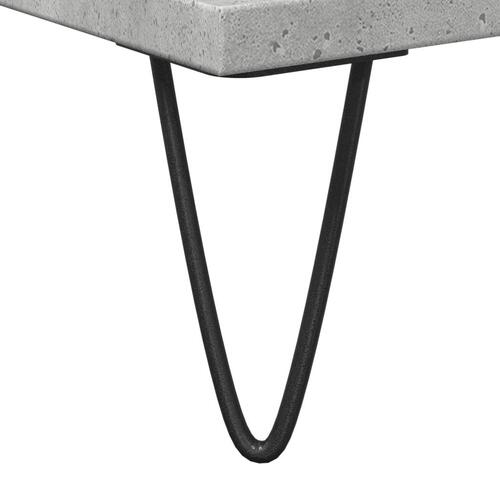 Underskab til badeværelse 65x33x60 cm konstrueret træ betongrå