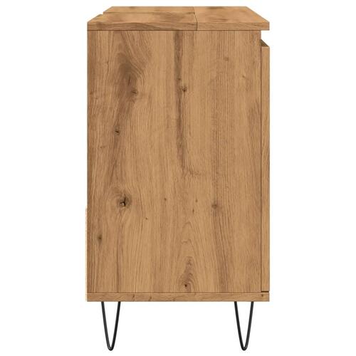 Underskab til badeværelse 65x33x60 cm konstrueret træ kunsteg
