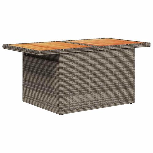 Sofaesæt til haven 7 dele med hynder polyrattan grå