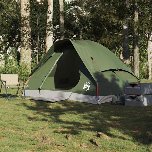 2-personers campingtelt vandafvisende kuppel olivengrøn