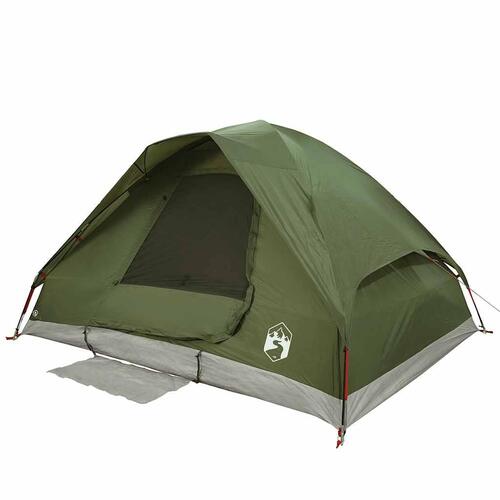 2-personers campingtelt vandafvisende kuppel olivengrøn