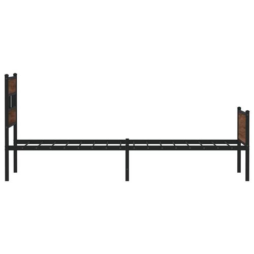 Sengeramme 80x200 cm uden madras konstrueret træ brunt eg