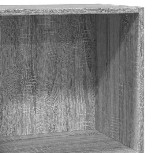Bogreol 40x30x77 cm konstrueret træ grå sonoma-eg