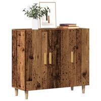 Skab 90x34x80 cm konstrueret træ gammelt træ-look
