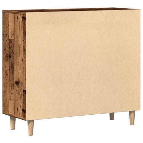 Skab 90x34x80 cm konstrueret træ gammelt træ-look