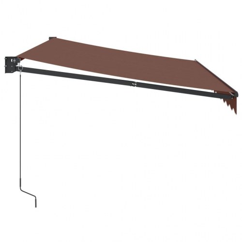 Markise 350 × 250 cm - manuel, brun