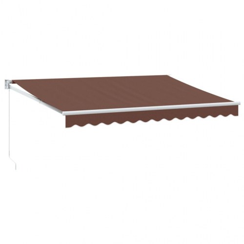Markise 350 × 250 cm - manuel, brun