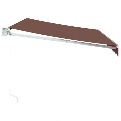Markise 350 × 250 cm - manuel, brun