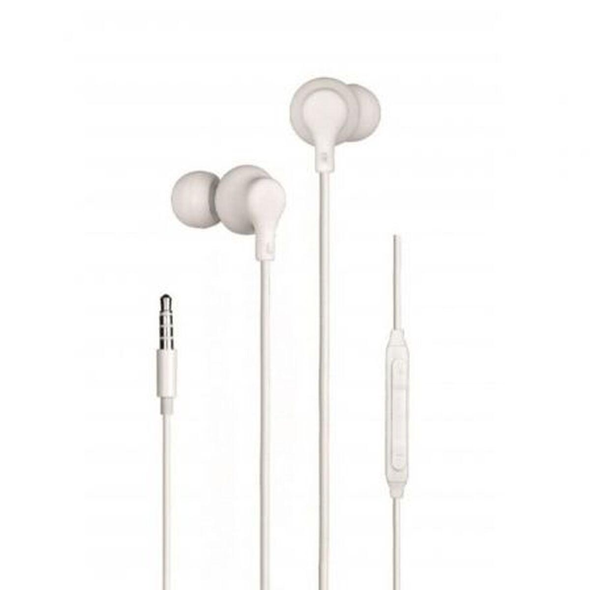 Daewoo DW2014 in-ear hovedtelefoner med mikrofon - Hvid, 3,5 mm