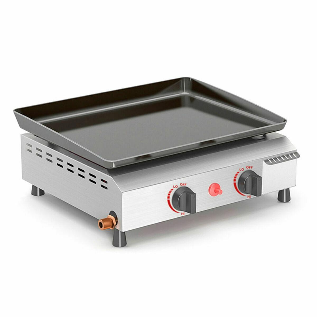 Vitrokitchen PG220IB bordgrill/grillpande - gas, 2 brændere, 47,5 × 44 × 25 cm