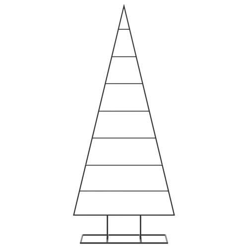 Dekorativt juletræ 150 cm metal sort