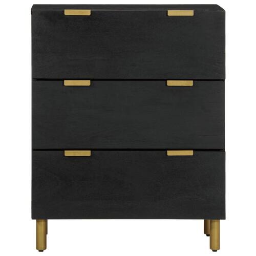 Skab 60x33x75 cm konstrueret træ sort