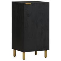 Kommode 90x34x80 cm konstrueret træ sort