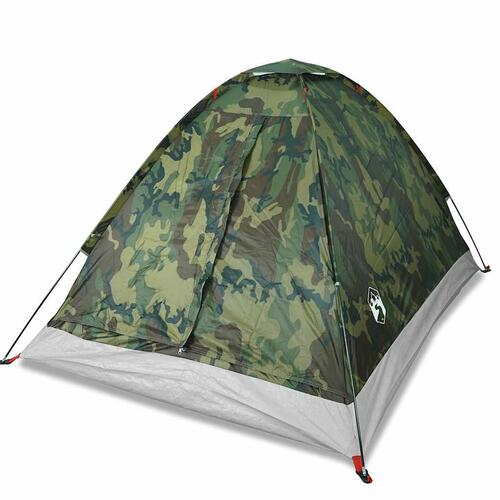 2-personers campingtelt vandafvisende kuppel camouflage