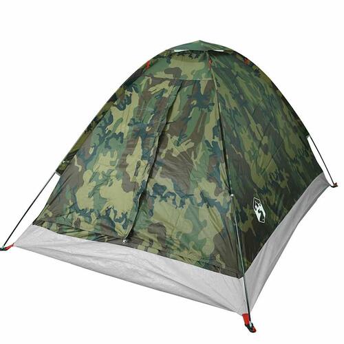2-personers campingtelt vandafvisende kuppel camouflage