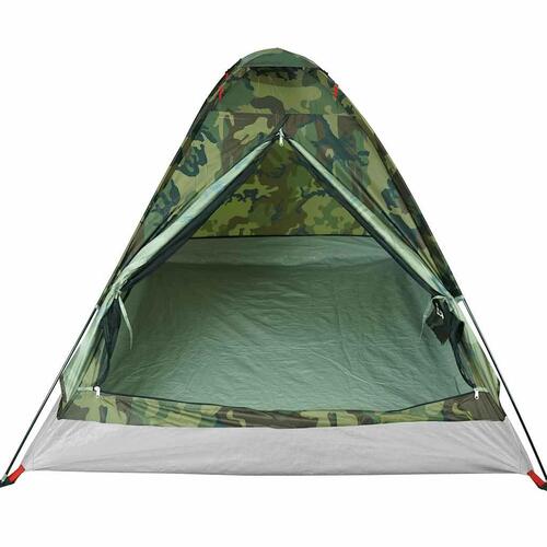 2-personers campingtelt vandafvisende kuppel camouflage
