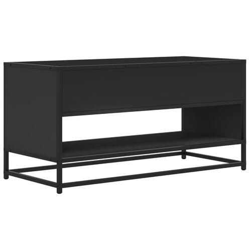 Tv-bord 91x40x46 cm konstrueret træ og metal sort