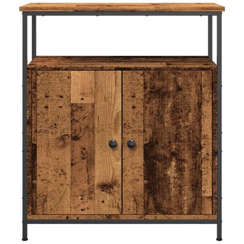 Skab 70x30x80 cm konstrueret træ antikt trælook