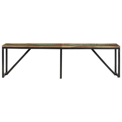 Bænk 160x35x46 cm massivt genbrugstræ