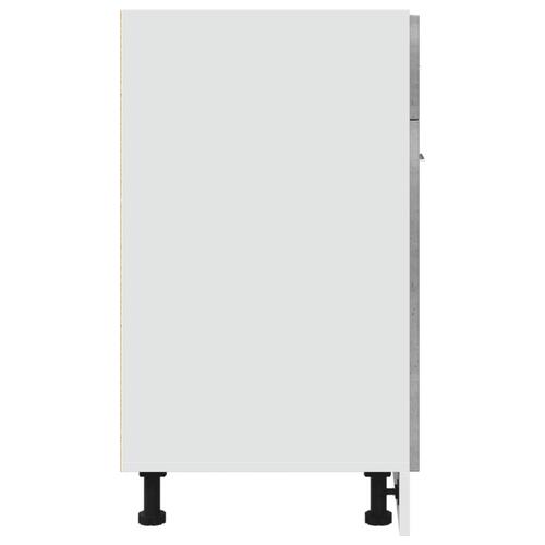 Skuffeunderskab 60x46x81,5 cm konstrueret træ betongrå