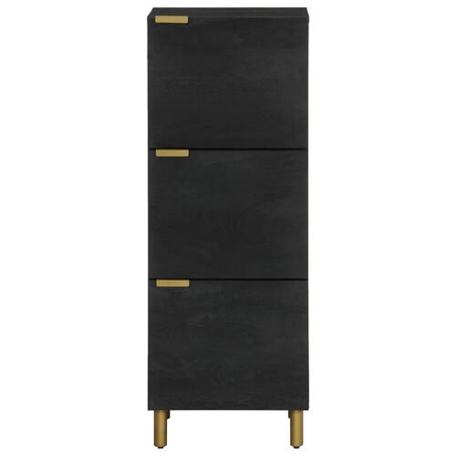Højskab 40x33x110 cm konstrueret træ sort