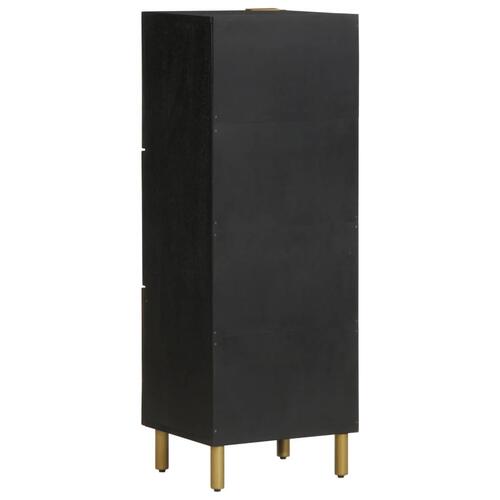 Højskab 40x33x110 cm konstrueret træ sort