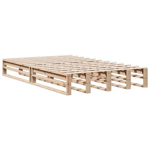 Seng med reol uden madras 120x190 cm massivt fyrretræ