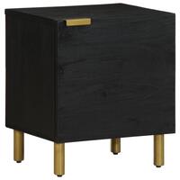 Sengebord 40x33x46 cm massivt mangotræ sort