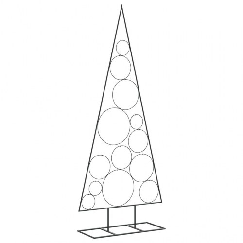 Dekorativt juletræ 150 cm metal sort