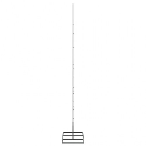 Dekorativt juletræ 150 cm metal sort
