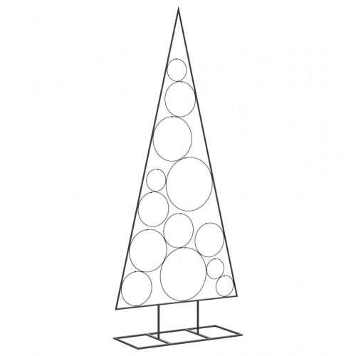 Dekorativt juletræ 150 cm metal sort