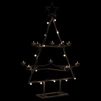 Dekorativt juletræ 75 cm metal sort