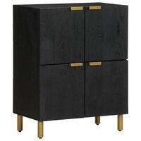 Skab 60x33x75 cm konstrueret træ sort